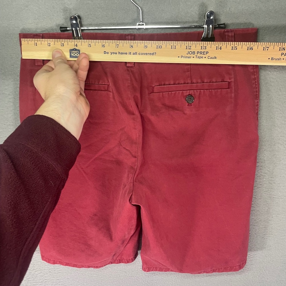 Banana Republic Aiden Shorts Mens 32 Red Japanese Maple Slim Fit Chino 543834-06 - Picture 6 of 8